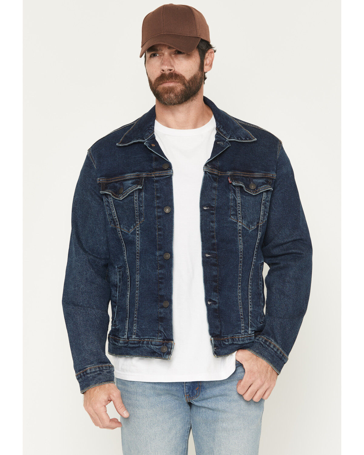 Image #1 - Levi's Men's Trucker 2.0 Button-Down Denim Jacket, Blue, hi-res