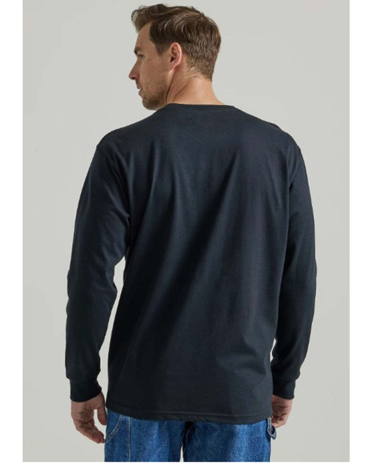 Image #2 - Wrangler Men's FR Flag Long Sleeve Graphic T-Shirt, Black, hi-res