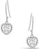 Image #1 - Montana Silversmiths Women's Frozen Heart Earrings, Silver, hi-res