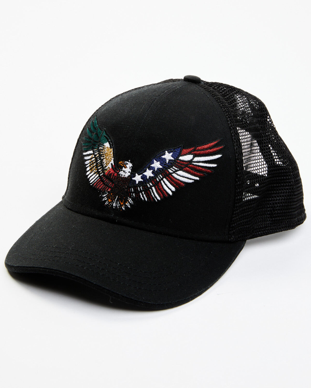 Image #1 - Cody James Men's Mexico & American Eagle Embroidered Ball Cap, Black, hi-res