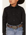 Cody James Boys' Print Long Sleeve Snap Western Shirt, Grey, hi-res