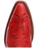 Circle G Women's Leather Western Boots - Snip Toe, Red, hi-res