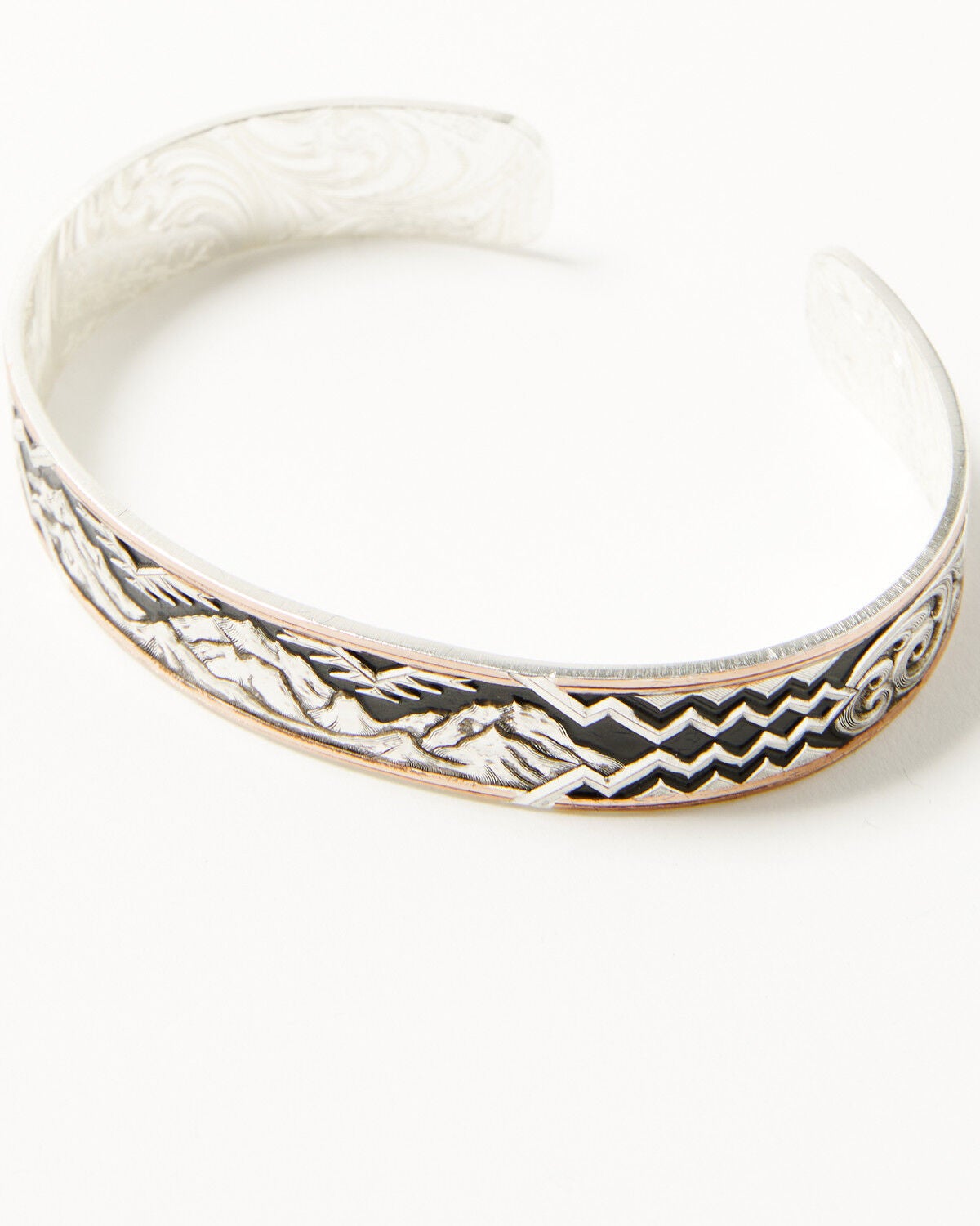 Montana Silversmiths X Ian Munsick Blacktooth Cuff Bracelet, Multi, hi-res