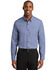Image #1 - Red House Men's Navy 3X Nailhead Non-Iron Long Sleeve Work Shirt - Big & Tall, Navy, hi-res