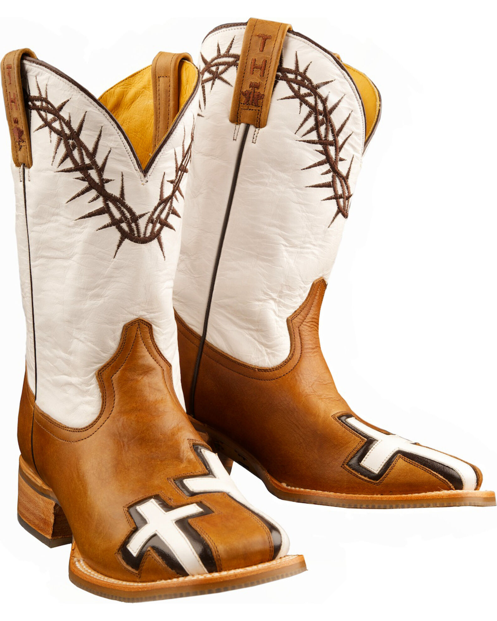 Tin Haul Women s Between Two Thieves John 3 16 Western Boots Square Toe Sheplers