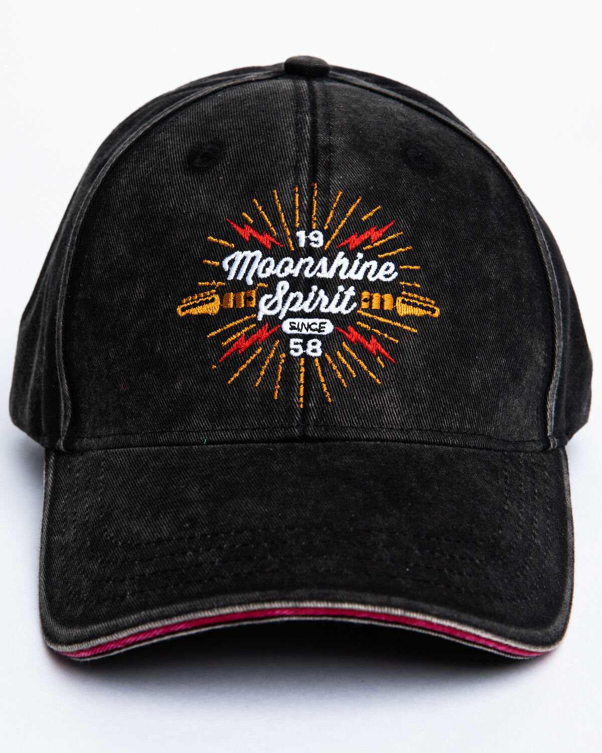 Image #4 - Moonshine Spirit Men's Electric Embroidered Ball Cap, Black, hi-res