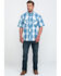 Image #6 - Resistol Men's Biscayne Large Plaid Short Sleeve Western Shirt, , hi-res