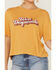 Image #2 - Panhandle Women's West Desperado Graphic Boxy Tee, Mustard, hi-res