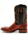 Image #3 - Cody James Men's Exotic Full-Quill Ostrich Western Boots - Broad Square Toe, Cognac, hi-res