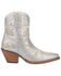 Dingo Women's Primrose Western Booties - Snip Toe, Silver, hi-res