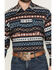 Image #3 - Rodeo Clothing Men's Southwestern Striped Long Sleeve Snap Western Shirt, Multi, hi-res