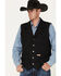 Image #1 - Powder River Outfitters Men's Black Wool Montana Vest, Black, hi-res