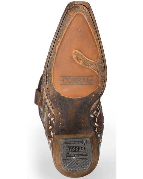 Image #5 - Corral Women's Embroidery and Studs Western Boots - Snip Toe, , hi-res