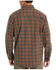 Wolverine Men's Grey & Orange Plaid Glacier Midweight Long Sleeve Flannel Work Shirt , Mahogany, hi-res
