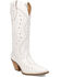 Image #1 - Dingo Women's Pretty 'N Pink Western Boots - Snip Toe, White, hi-res