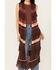 Image #3 - Shyanne Women's Long Striped Crochet Fringe Sweater Vest , Dark Brown, hi-res