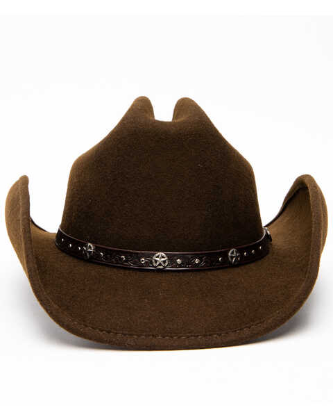 Image #4 - Cody James Crushable Felt Cowboy Hat , Brown, hi-res