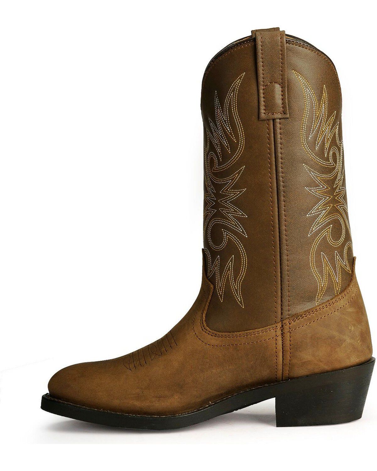 Image #3 - Laredo Men's Western  Boots - Round Toe, Distressed, hi-res