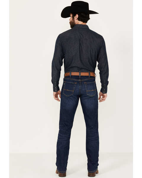 Image #3 - Justin Men's 1879 Medium Wash Slim Stretch Denim Jeans, Medium Wash, hi-res