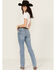 Image #3 - Wrangler Women's Nadia Medium Wash Mid Rise Ultimate Riding Bootcut Stretch Denim Jeans, Medium Wash, hi-res