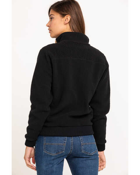 Image #2 - Carhartt Women's High Pile Fleece Jacket, Black, hi-res