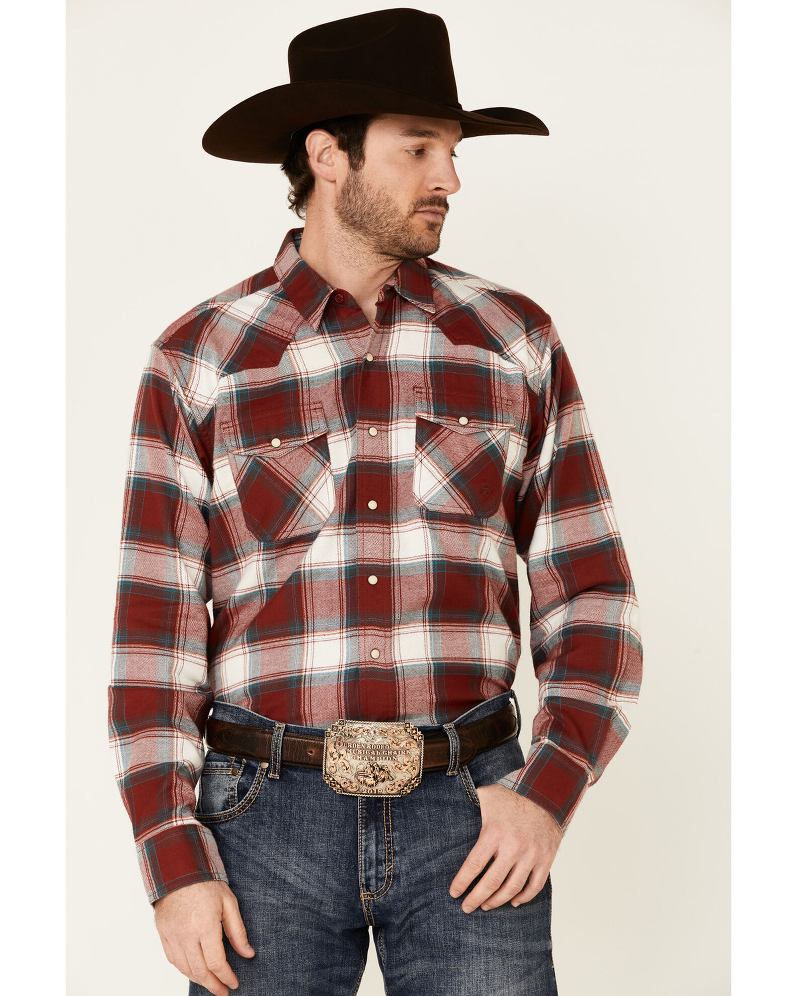 Men's western flannel shirts with snaps online