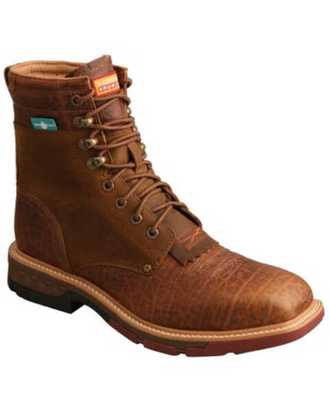 Twisted X Men's CellStretch Waterproof Work Boots - Alloy Toe, Brown, hi-res
