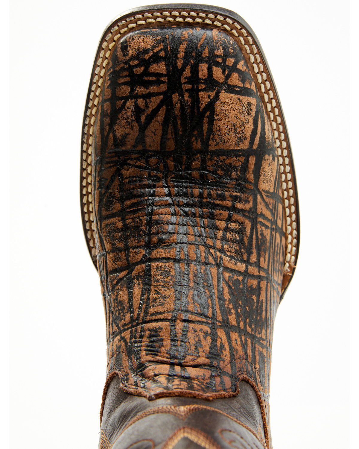 Image #6 - Cody James Men's McBride Western Boots - Broad Square Toe, Cognac, hi-res