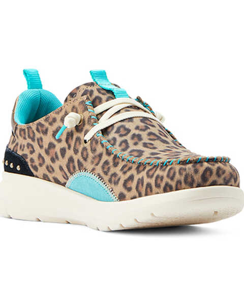 Image #1 - Ariat Women's Hilo Casual Shoes - Moc Toe , Leopard, hi-res