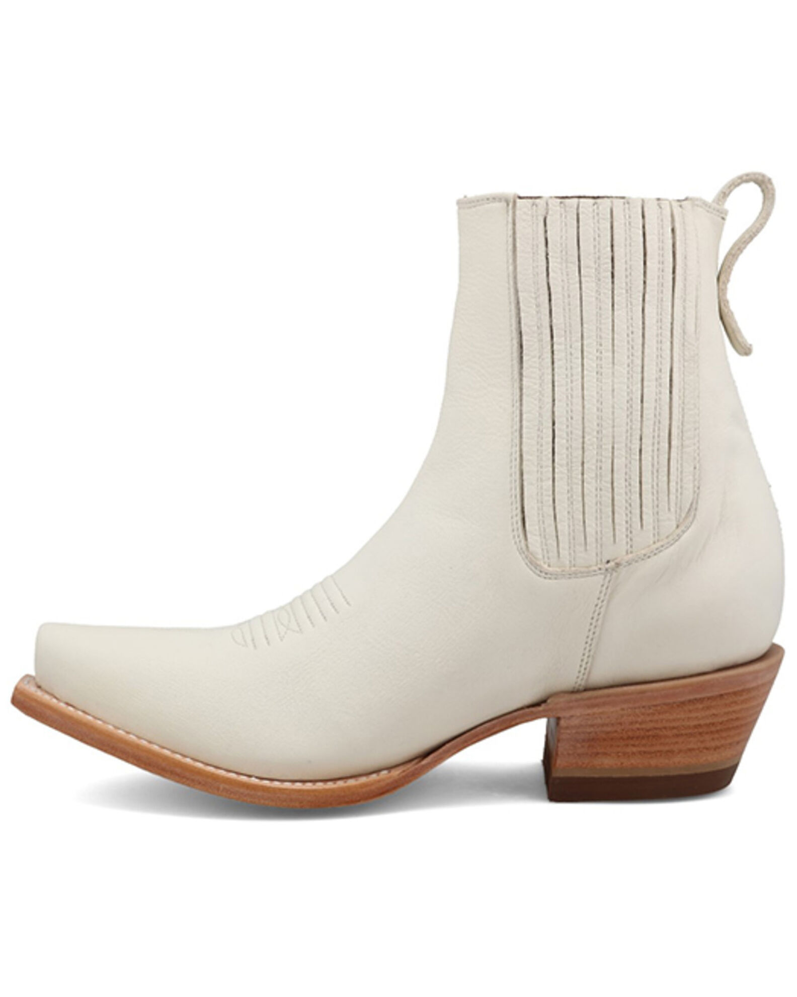 Image #3 - Black Star Women's Lillian Western Booties - Snip Toe, White, hi-res