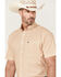 Cinch Men's ARENAFLEX Geo Print Short Sleeve Button Down Western Shirt , White, hi-res