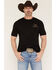 Image #2 - Cowboy Up Men's Sundown Logo Short Sleeve Graphic T-Shirt, Black, hi-res