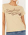 Image #3 - Bandit Women's Cowboys Brand Short Sleeve Graphic Tee, Tan, hi-res