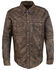 Image #4 - Milwaukee Leather Men's Distressed Brown Light Leather Snap Front Shirt - 5X, Black/tan, hi-res