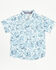 Image #1 - Cody James Toddler Boys' Frontier Threads Paisley Print Short Sleeve Snap Western Shirt, White, hi-res