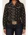 Image #3 - Roper Women's Floral Print Long Sleeve Pearl Snap Western Shirt, Black, hi-res