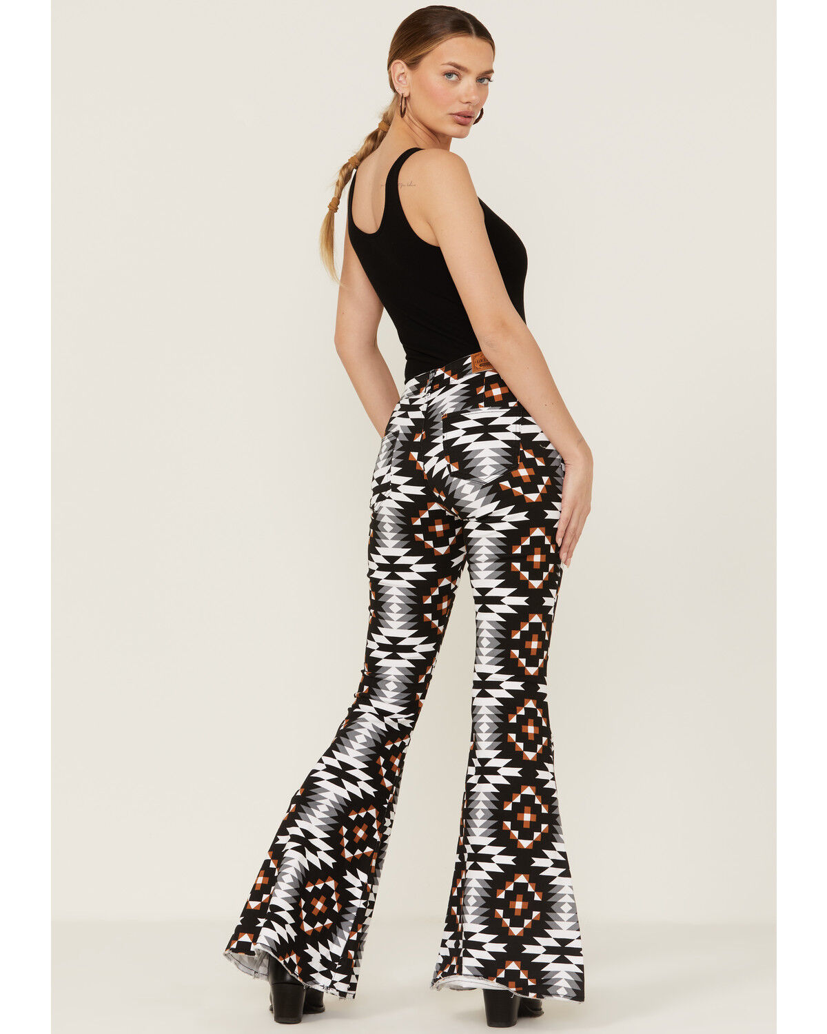 Image #3 - Ranch Dress'n Women's Full Del Rio Southwestern Print Super Flare Pants, , hi-res