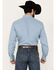 Image #4 - Cinch Men's Striped Long Sleeve Button-Down Western Shirt, Blue, hi-res