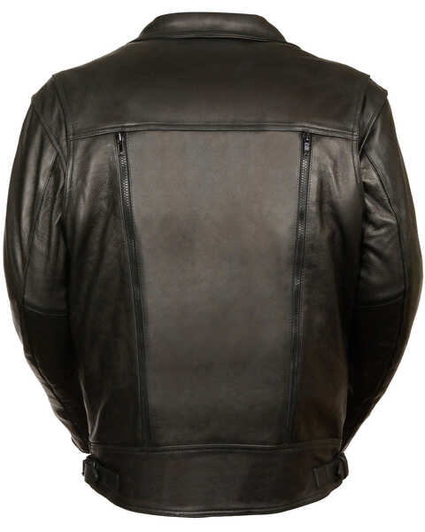 Image #2 - Milwaukee Leather Men's Utility Pocket Motorcycle Jacket, Black, hi-res