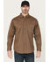 Image #1 - Ariat Men's FR Deniro Printed Long Sleeve Button-Down Work Shirt, Khaki, hi-res