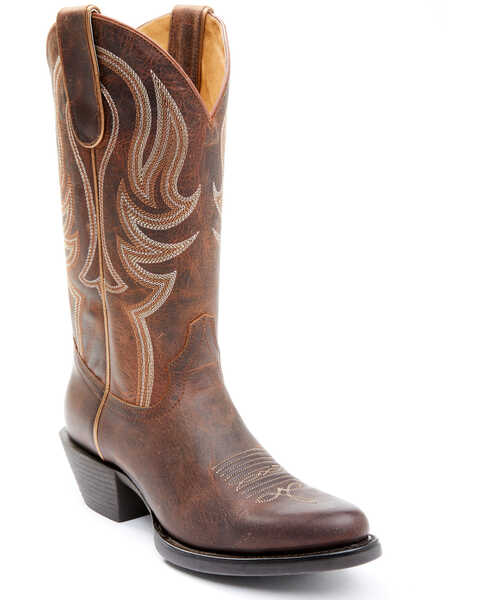 Shyanne Women's Morgan Xero Gravity Western Boots - Round Toe, Brown, hi-res