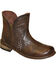 Image #1 - Abilene Women's 5" Ventilated Zippered Booties - Round Toe, Brown, hi-res