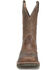 Image #3 - Double H Men's 11" Domestic Ice Roper Performance Western Boots - Broad Square Toe , Beige, hi-res