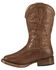 Image #3 - Roper Boys' Texson Boots - Broad Square Toe, Brown, hi-res