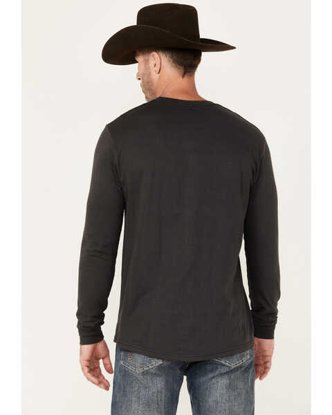 Image #4 - Ariat Men's Boot Barn Exclusive Americana Logo Long Sleeve Graphic T-Shirt , Black, hi-res