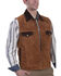 Image #1 - Scully Men's Two Tone Concealed Carry Suede Vest - Big , Coffee, hi-res