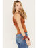 Image #4 - Idyllwind Women's Levy Lane Fringe Rib Knit Tank, Pecan, hi-res