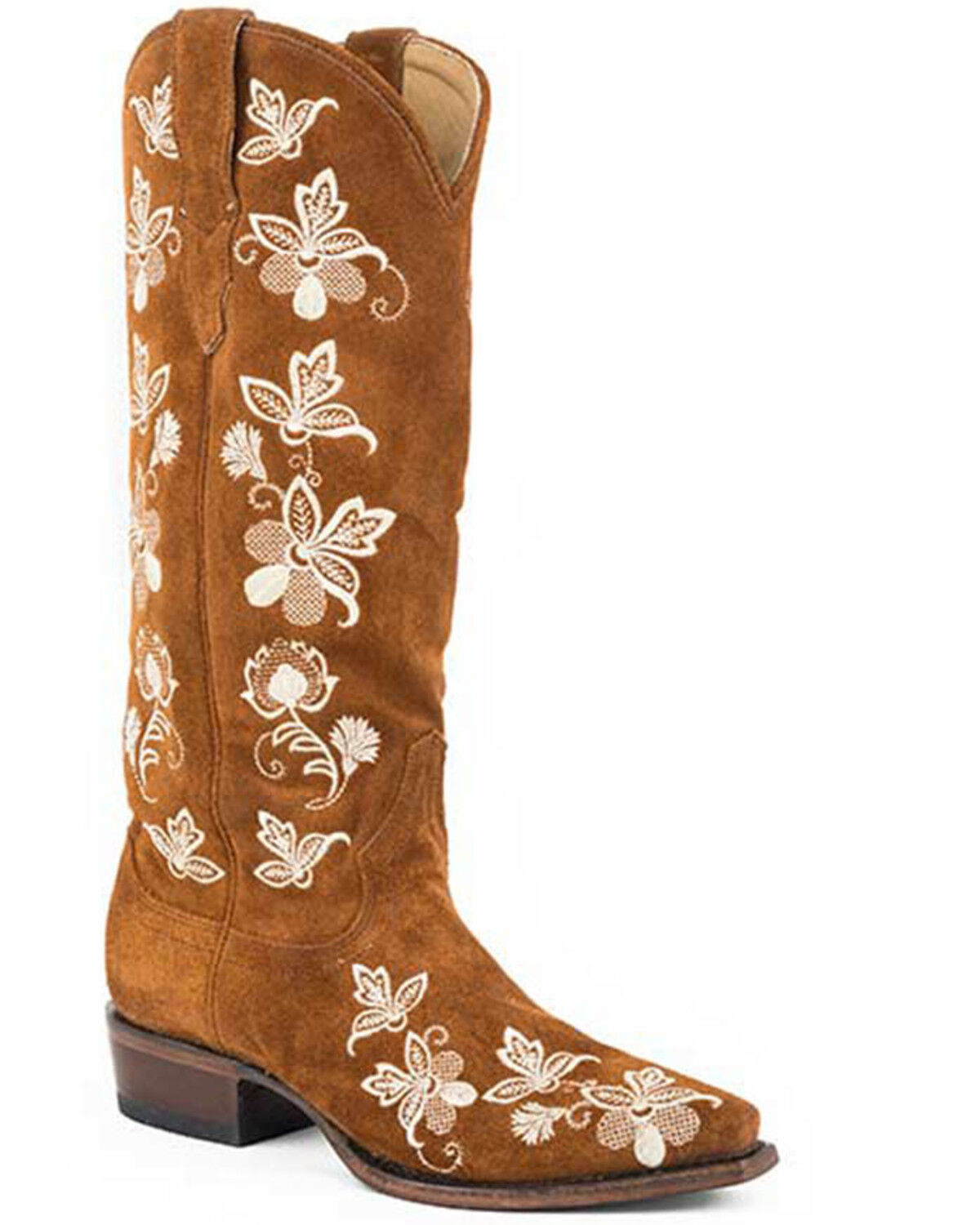 Image #1 - Stetson Women's Gabi Tall Western Boots - Snip Toe, Brown, hi-res
