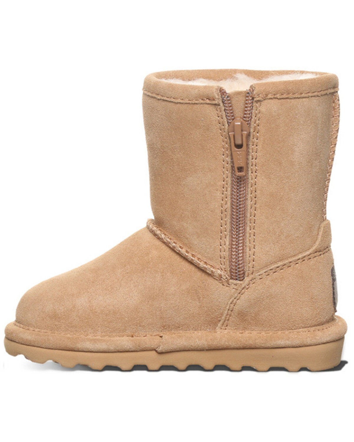 Image #3 - Bearpaw Toddler Girls' Elle Zipper Casual Boots, Brown, hi-res