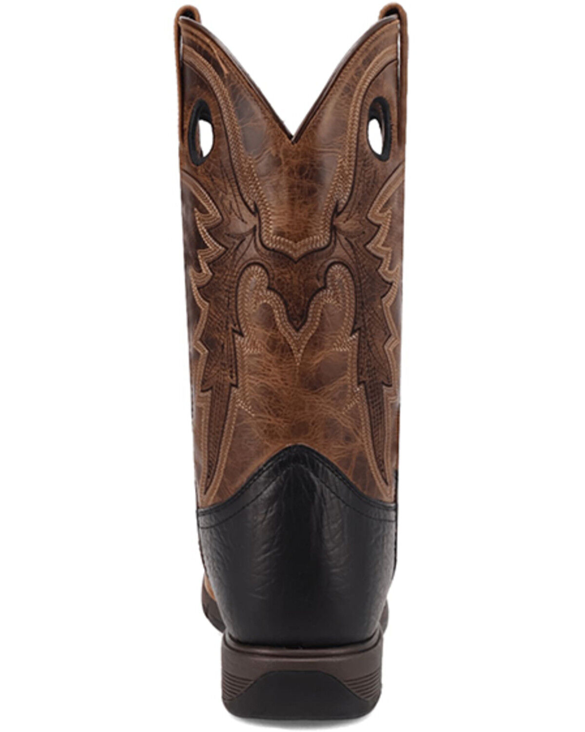 Image #5 - Laredo Men's Alloy Western Boots - Broad Square Toe, Black, hi-res